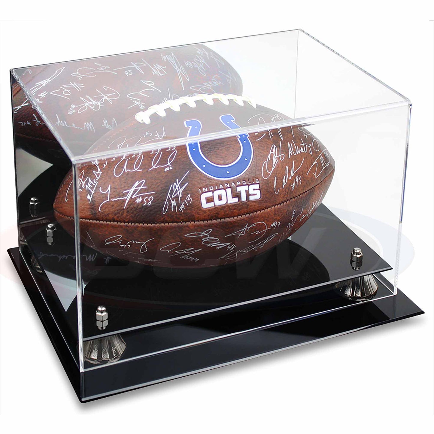 ACRYLIC FOOTBALL DISPLAY CASE - WITH MIRROR